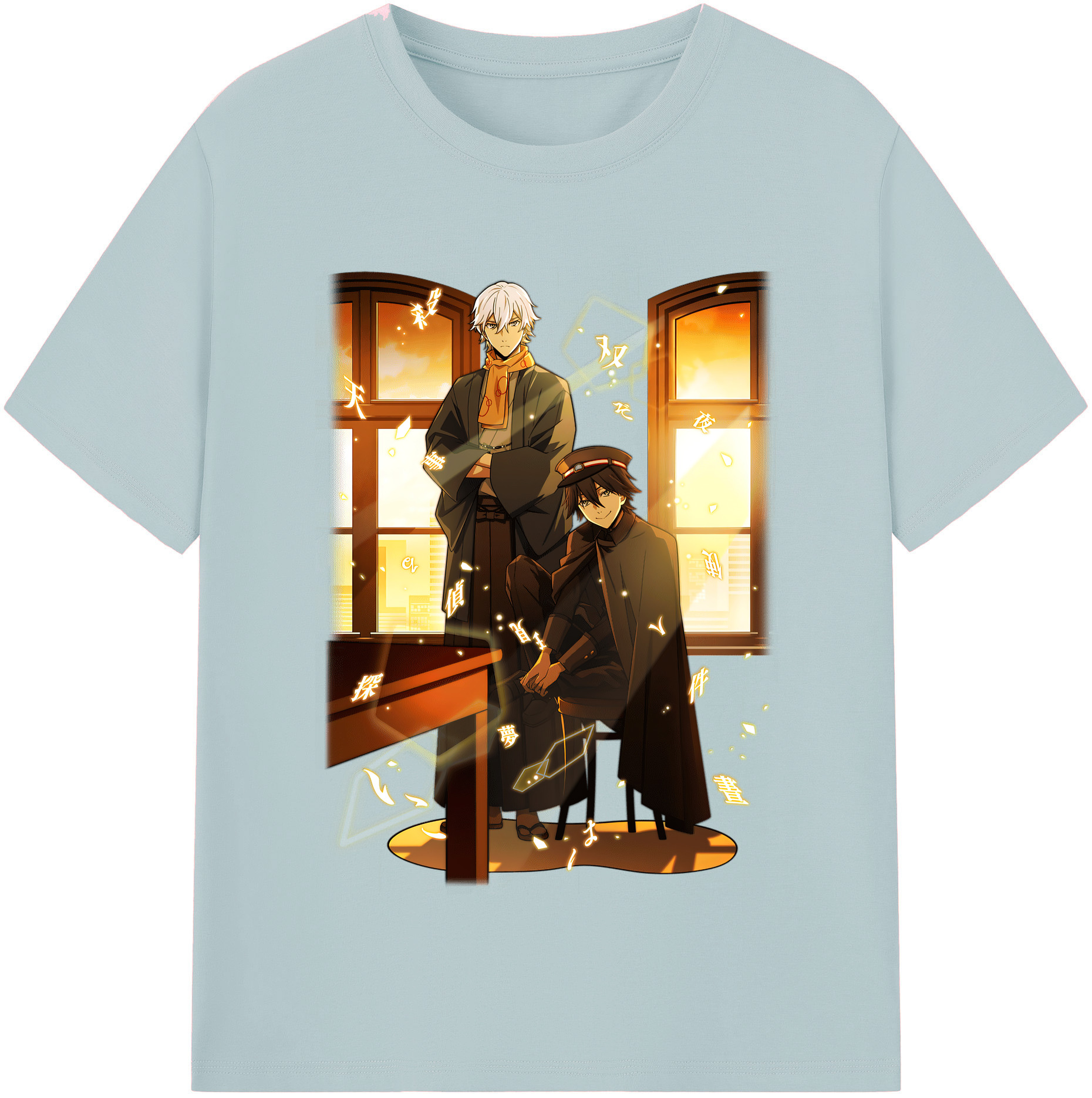（画像用） 文豪ストレイドッグス Bungo Stray Dogs 綿100％半袖Tシャツ（フロントプリント）